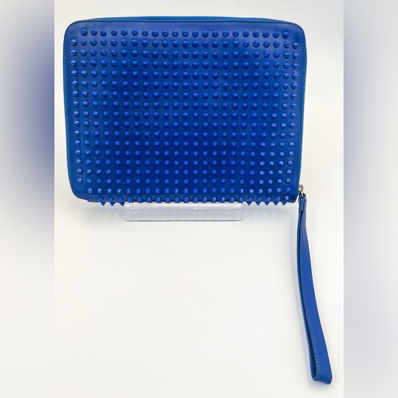 Christian Louboutin Cris Calfskin Spiked iPad Case - NEW - Picture 2 of 5